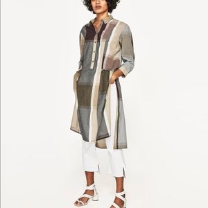 Zara Checkered Tunic